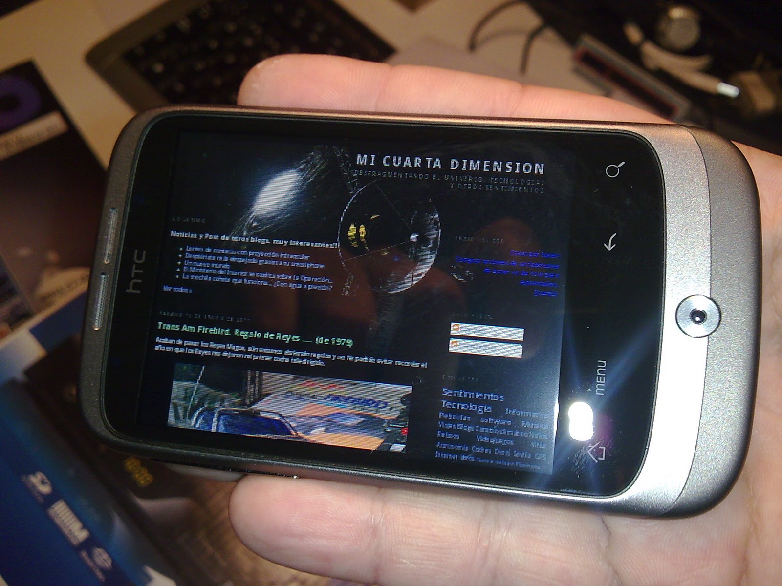 Mi Cuarta Dimension: Mi primer Androide. HTC Wildfire