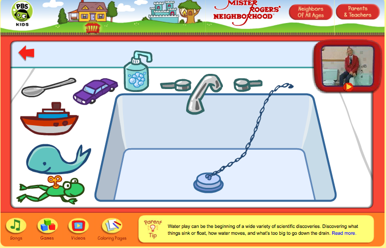 http://pbskids.org/rogers/sink.html