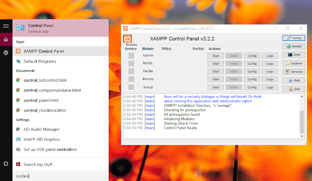 Cara Install Xampp versi 7.0.2.1