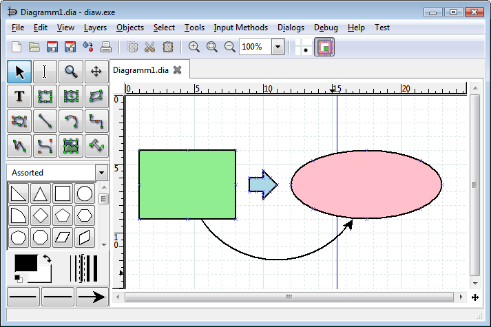 Dia 0.97.2 Editor de diagramas