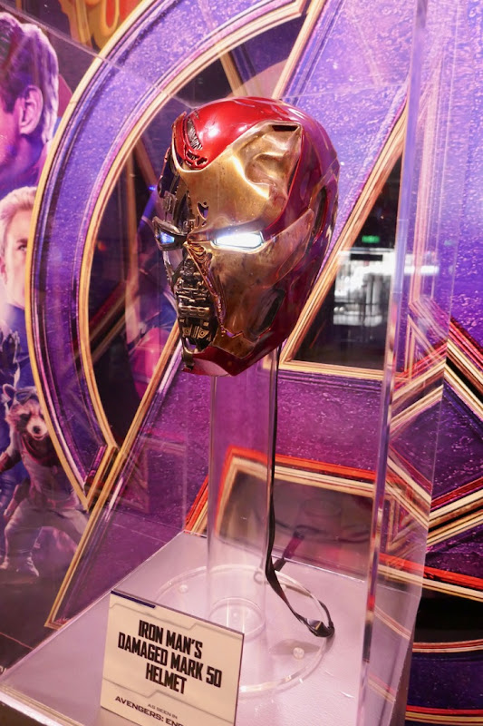 Damaged Iron Man helmet Avengers Endgame