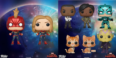 Captain Marvel Movie Pop! Marvel Vinyl Figures by Funko