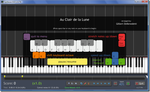 playsong Belajar Bermain Piano Gratis dengan Synthesia