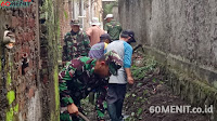 Dorong Penyelamatan Sungai, Satgas Sektor 22 Sub 11 Pada Gabungan Pembersihan Drainase Mekarmulya