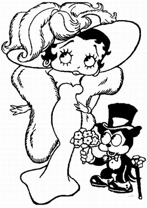 Betty Boop Coloring Pages 002 title=