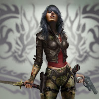 wet xbox game ipad wallpaper female warrior