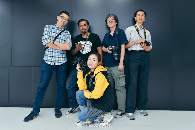 A group self-portrait with my Nikon team members after complete our shooting!