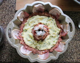 Food Lust People Love: Elevate meatloaf to a whole new level with this chive potato filled cheeseburger meatloaf Bundt recipe. It is a delicious new family favorite and a beautiful centerpiece for your Sunday supper or buffet table.