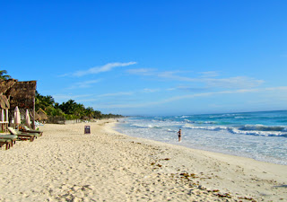 Beach in Tulum - Mexico's Caribbean