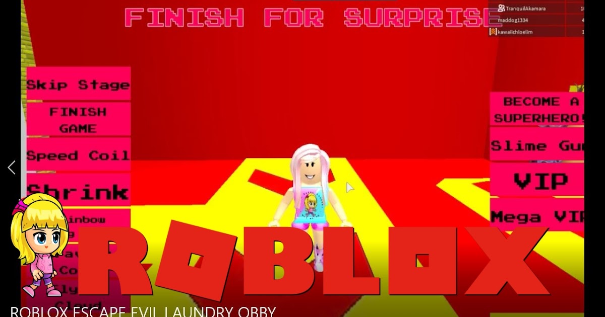 Chloe Tuber Roblox Escape Evil Laundry Obby Gameplay - roblox escape the laundrette obby games