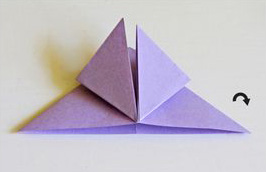 Langkah 6 origami kupu-kupu