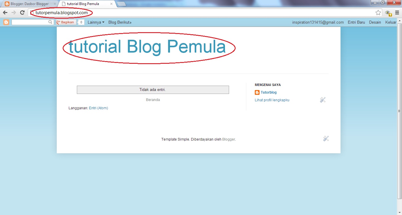 Cara Membuat Blog (Blogger) Gratis  Inspirations