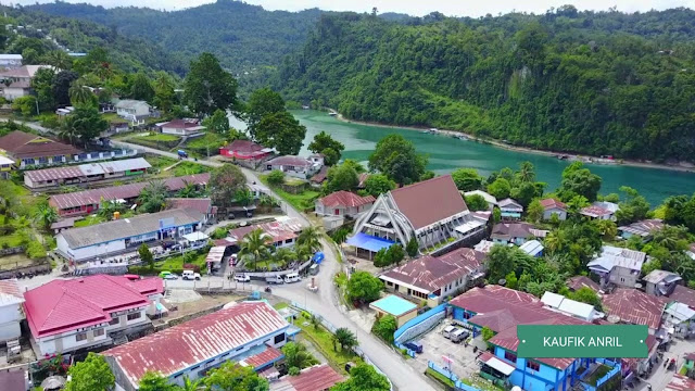 Foto Udara Kota Fakfak Papua Barat