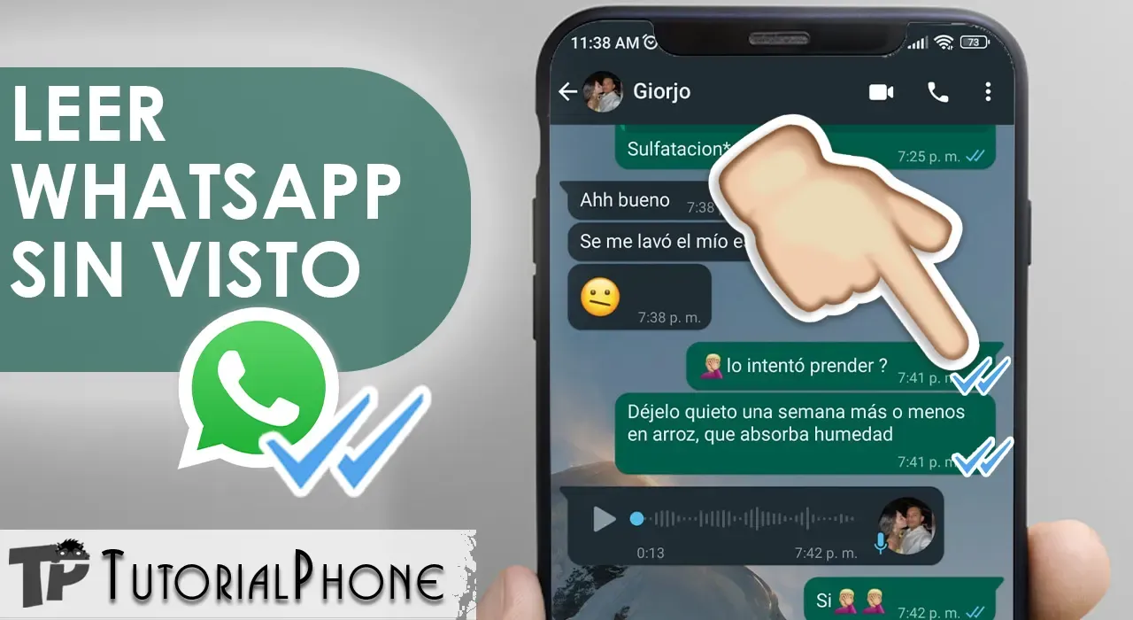 cómo ver mensajes en WhatsApp sin dejar el visto