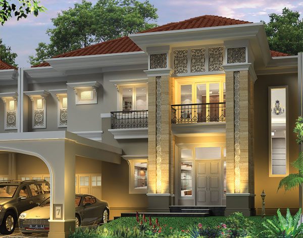 Gambar desain rumah eropa modern