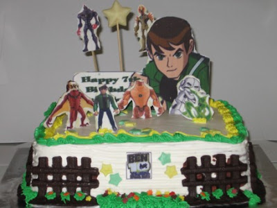 Yet another Ben 10 birthday cake. Nur Qistina's love Ben 10,