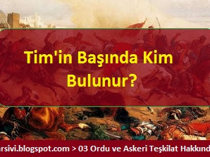 Tim'in Başında Kim Bulunur?