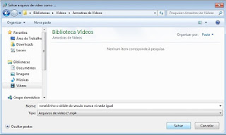 Salvando Vídeo no Computador