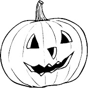 Imprime gratis dibujo infantil para niños de calabaza de halloween (pumpkin )