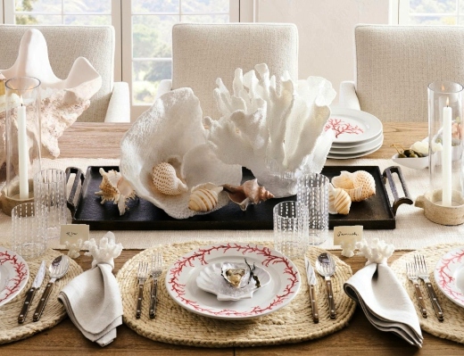 Coastal Table Settings and Entertaining by Pottery Barn Inspiration