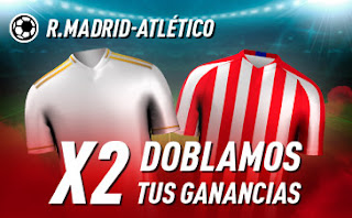 sportium Madrid vs Atlético : Doblamos tus ganancias 1 febrero 2020