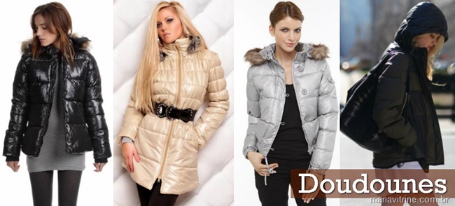 Casaco para Inverno e roupas para o frio - Doudounes doundounes casacos inverno moda feminina1