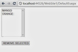 How to remove selected item from ListBox in ASP.NET