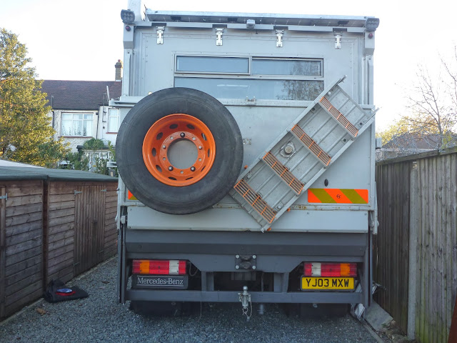 Swing out wheel carrier fabricated and fitted by Specialized Group