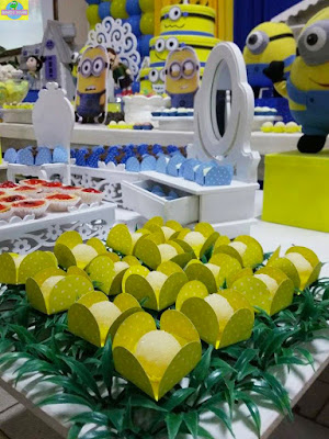 buffet-infantil-dinos-park-bauru-decoração-menino-minions-provençal