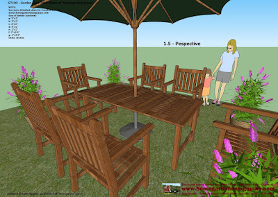wood garden furniture plans