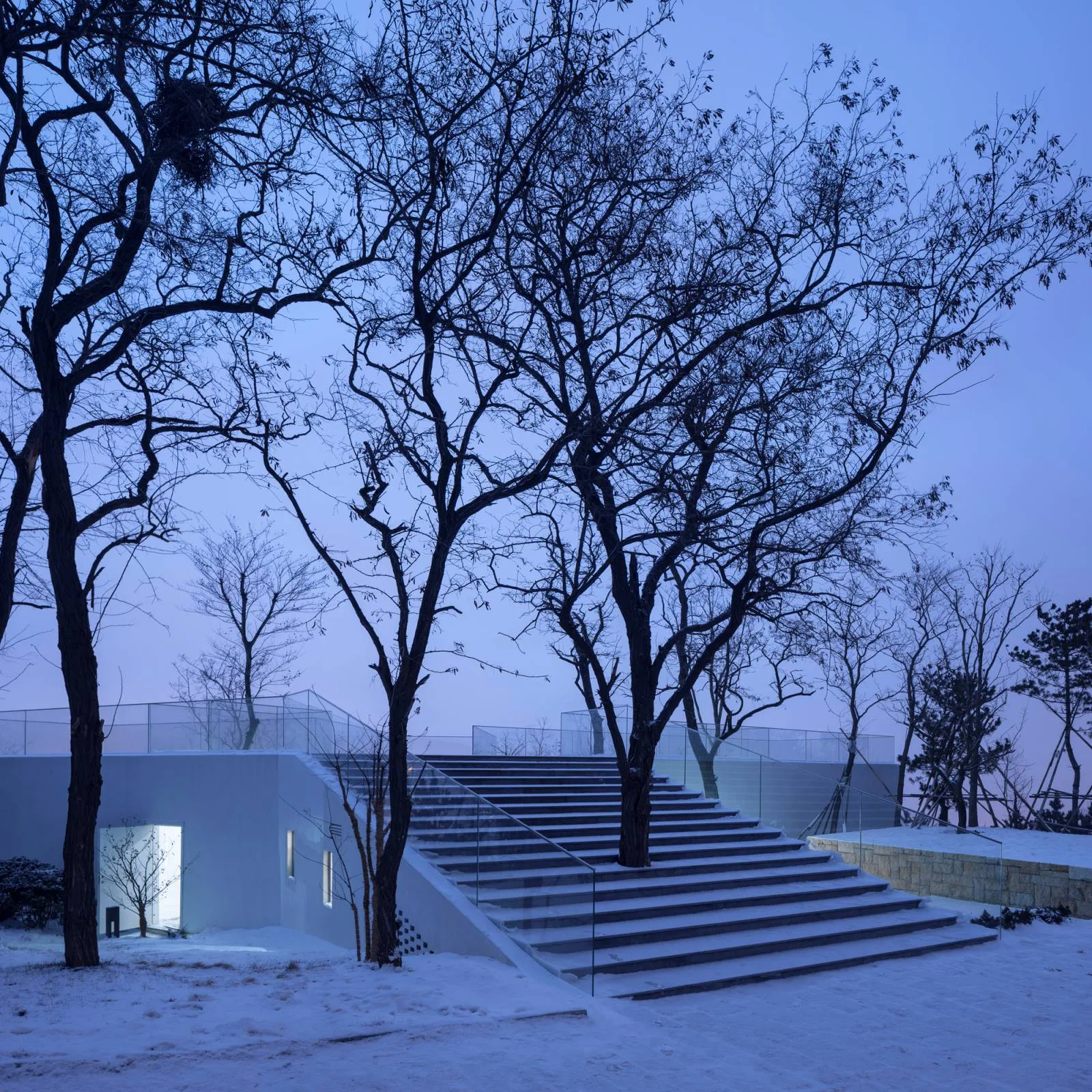Viewing Pavilion on Hill by Tao Trace Architecture