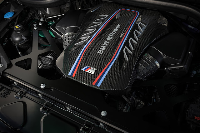 2024 BMW X5 M Competition - engine produces 617 hp US version and 553 lb. ft. of torque.