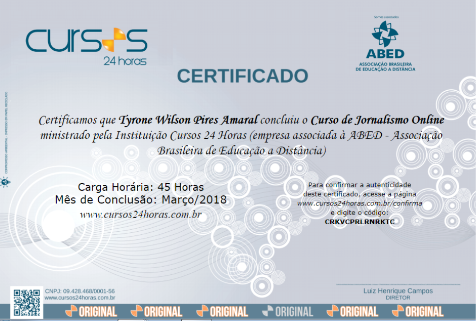 Curso de Jornalismo Online