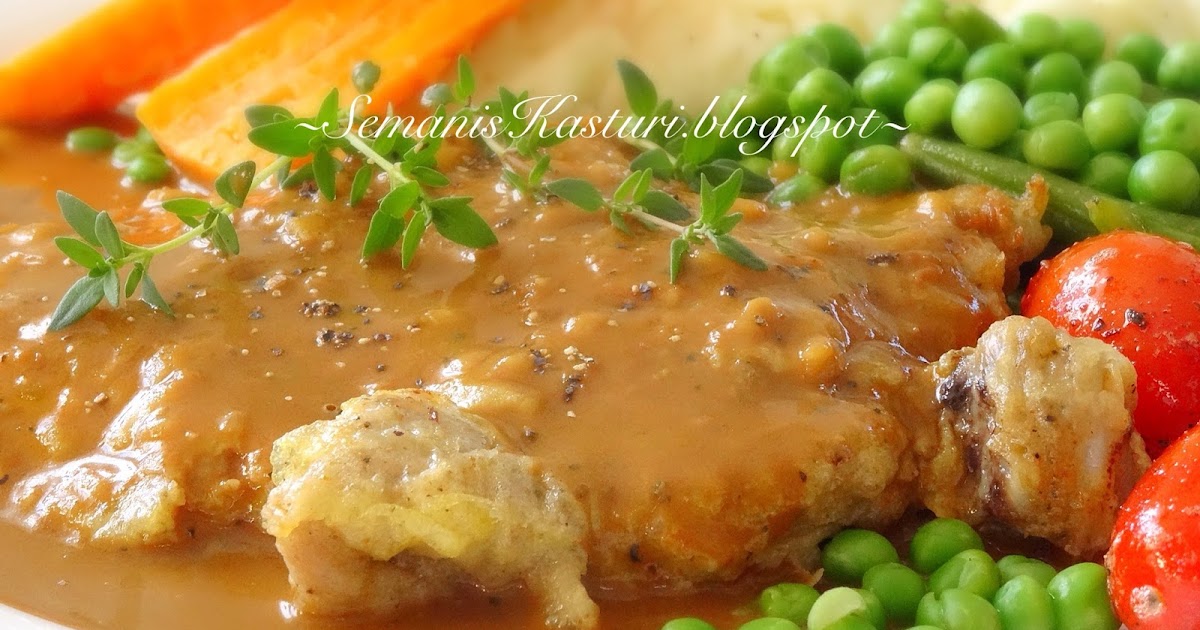 Resepi Grill Chicken Chop Black Pepper Sauce - Puasa 5