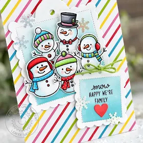 Sunny Studio Stamps: Feeling Frosty Scalloped Tag Dies Winter Themed Friendship Card by Leanne West