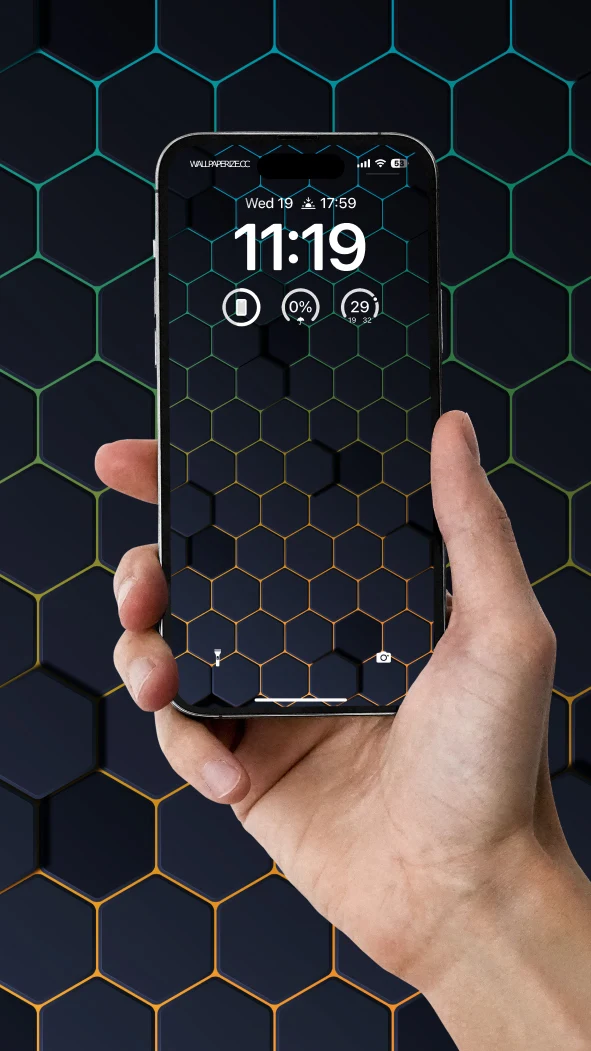 Geometric Elegance of Hexagon Patterns background image to use as phone wallpaper