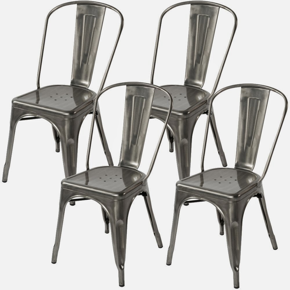 Lemoderno Galvanized Steel Side Chair