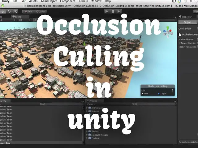 Occlusion Culling in unity
