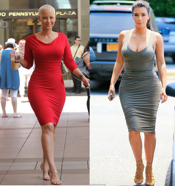 Massive Ass and Curves: Amber Rose vs Kim Kardashian