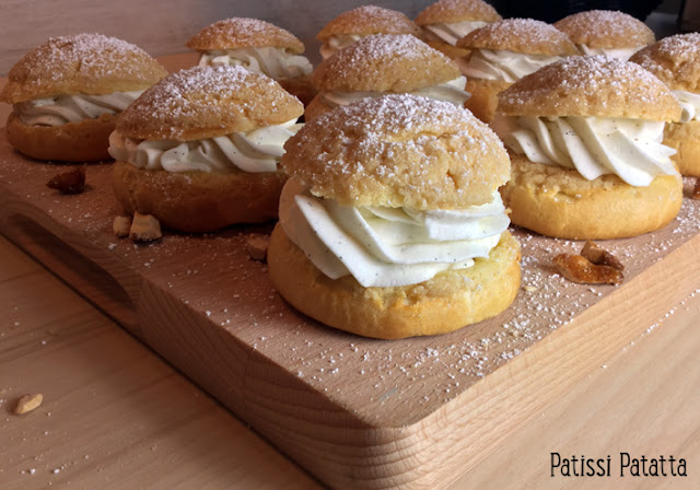 recette de choux à la crème, choux à la crème de Philippe Conticini, recette de craquelins, tutoriel choux à la crème, les meilleurs choux à la crème, chantilly au macarpone,noix de cajou caramélisés, choux Conticini, recette de chef pâtissier,