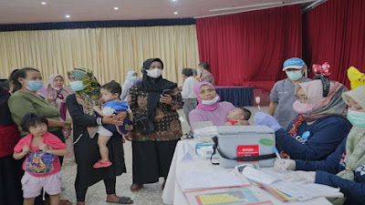 Puskesmas Sukahaji  Suguhkan Doorprize Hingga Badut untuk Kejar Capaian BIAN