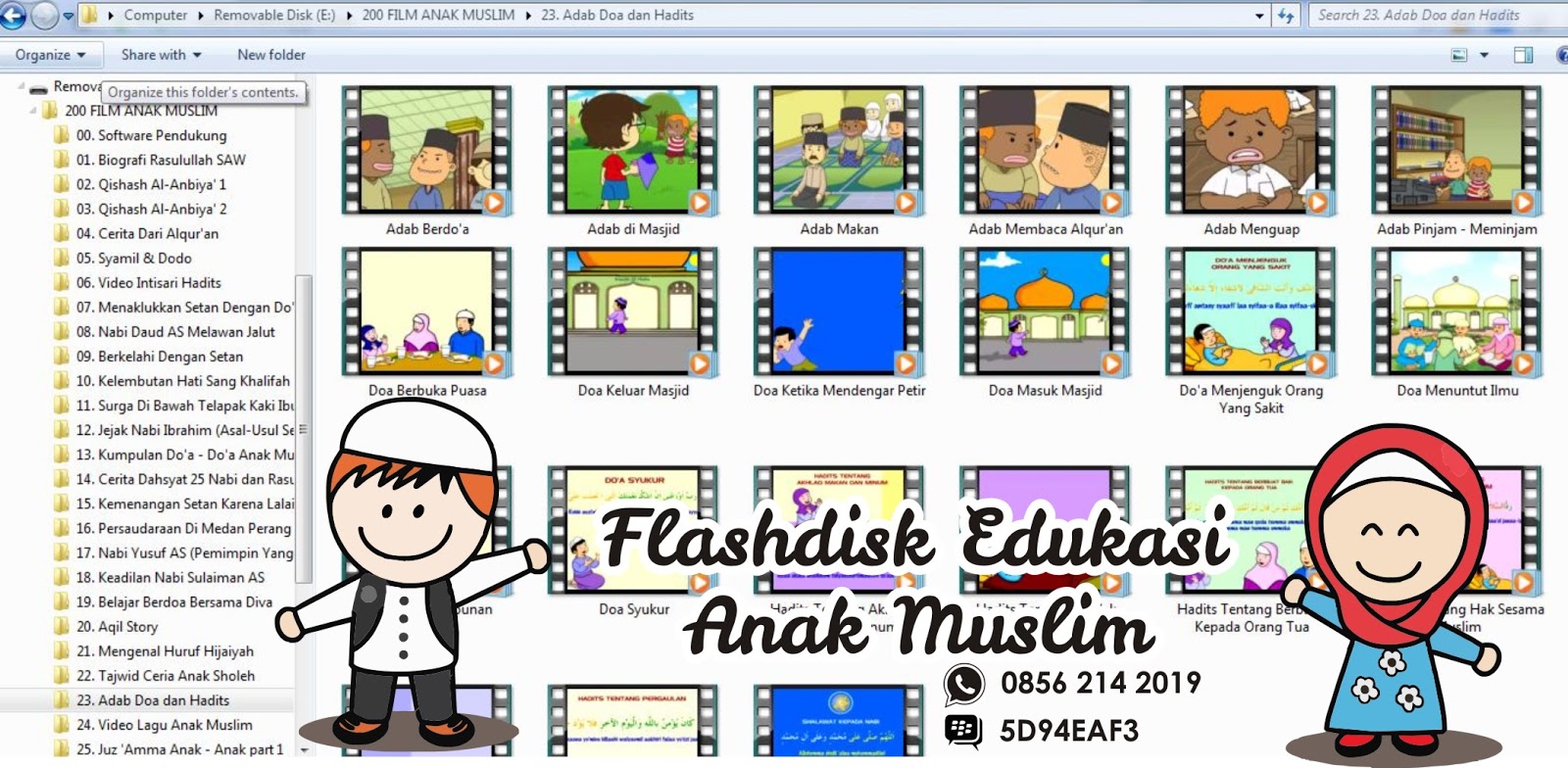 Flashdisk OTG Video Edukasi Pendidikan Anak Muslim