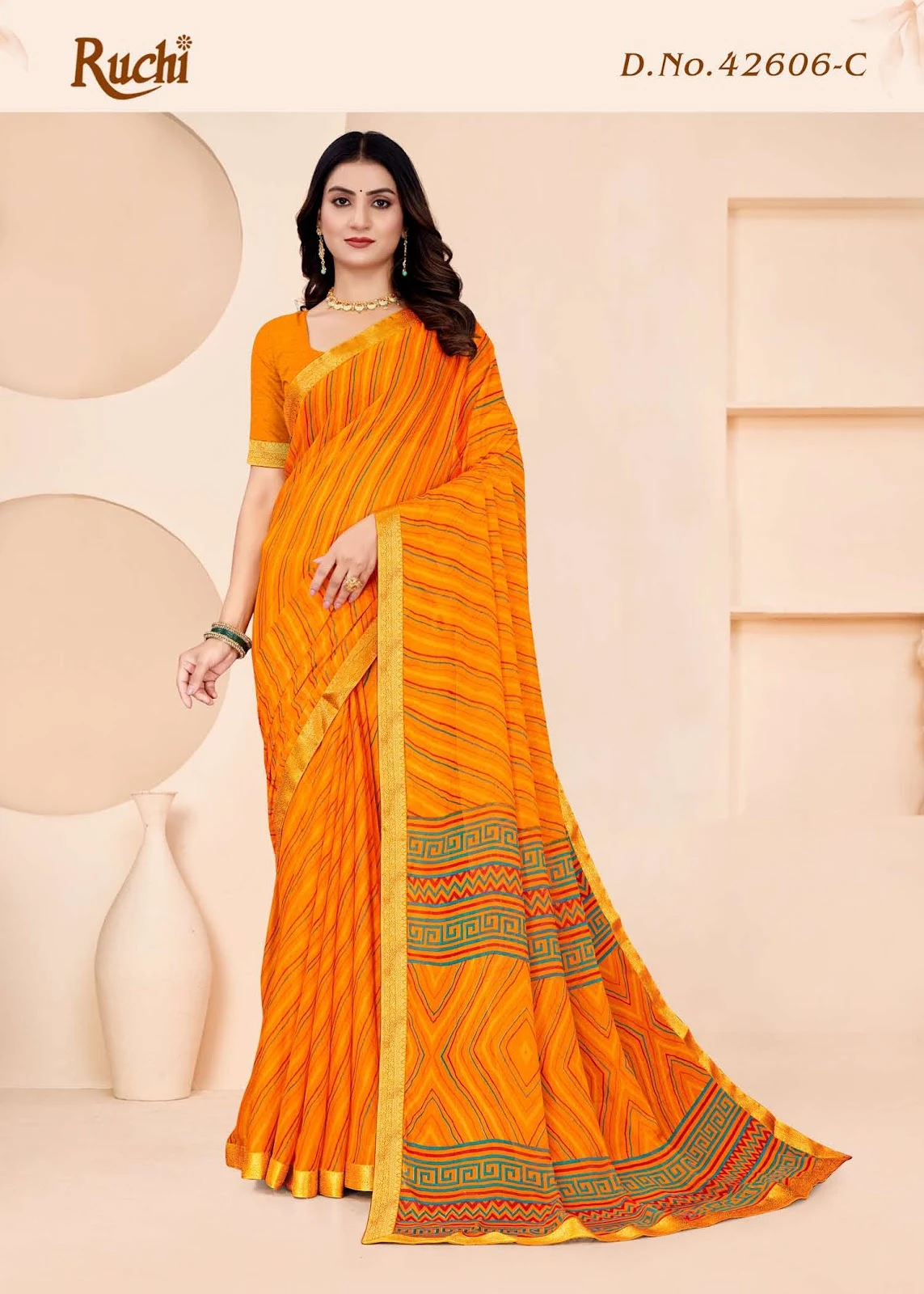 Simayaa Lehriya 6 Ruchi Chiffon Sarees