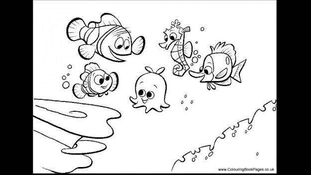 Superb Finding Nemo Coloring Pages Games With Finding Nemo Coloring Pages  And Finding Nemo Bruce Coloring