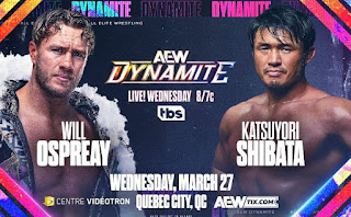 Will Ospreay vs. Katsuyori Shibata en AEW Dynamite.