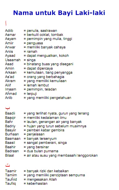 search results  bayi laki laki islami calendar