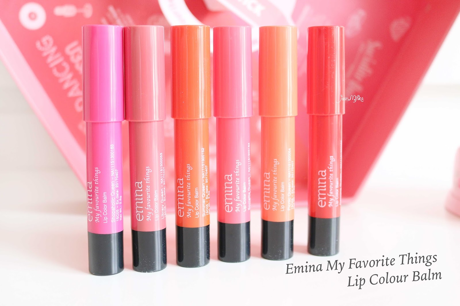 Emina My Favourite Things Lip Colour Balm Review Swatch Jean Milka