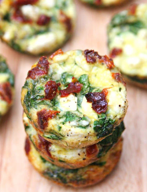 Spinach, Feta and Sun-Dried Tomato Egg Muffin Cups – A perfect make-ahead breakfast full of flavor!