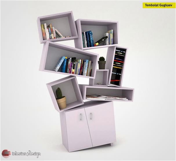 70 Best Bookshelf Designs 50