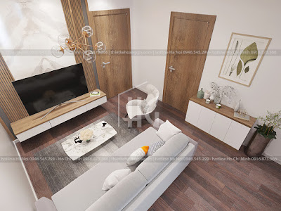 thiết kế nội thất phòng khách chung cư hiện đại